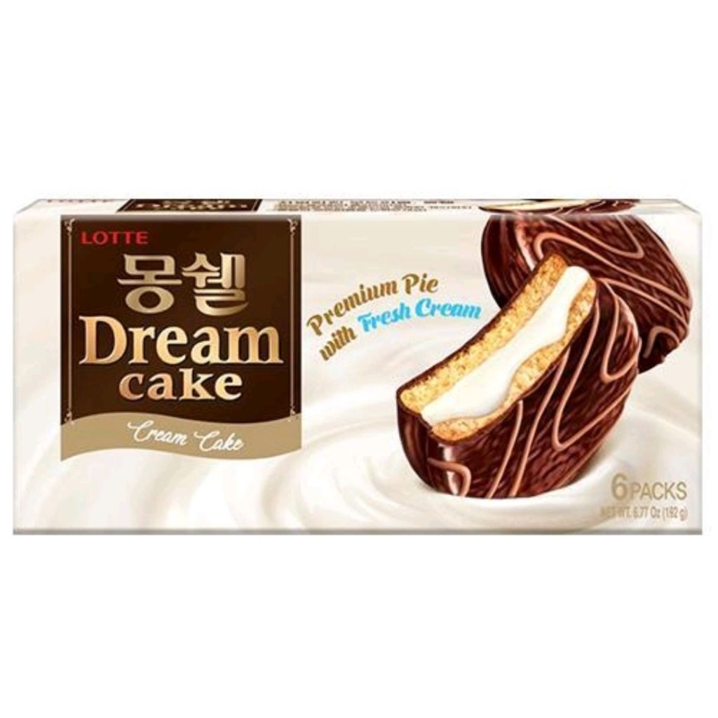 Lotte Dream Moncher Cream Cake Original 192 gram