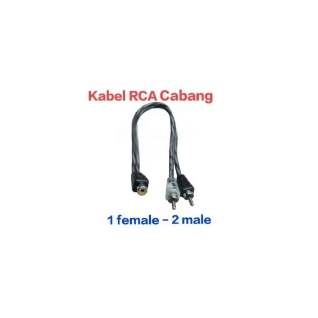 Kabel RCA Cabang Hollywood 1 Cewek to 2 Cowok