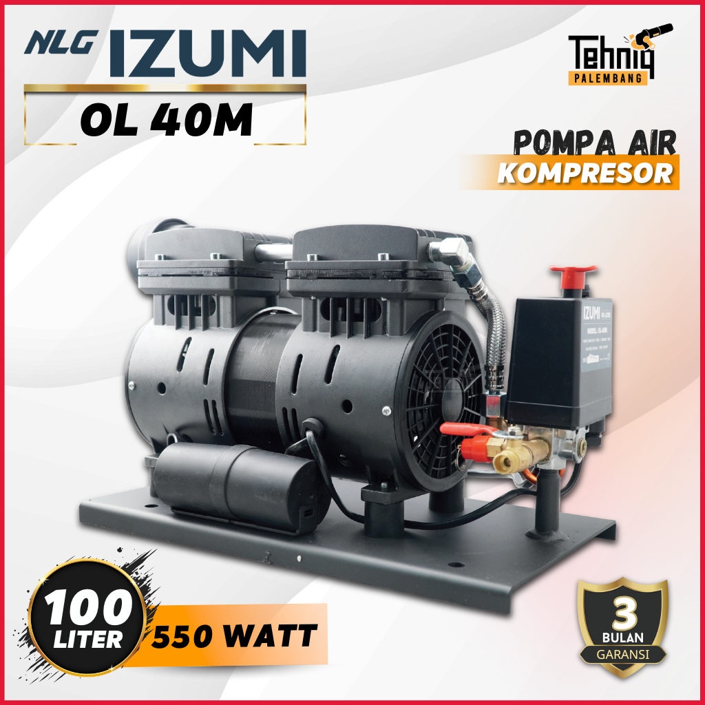 MESIN IZUMI OL-40M AIR COMPRESSOR OILLESS / IZUMI POMPA AIR