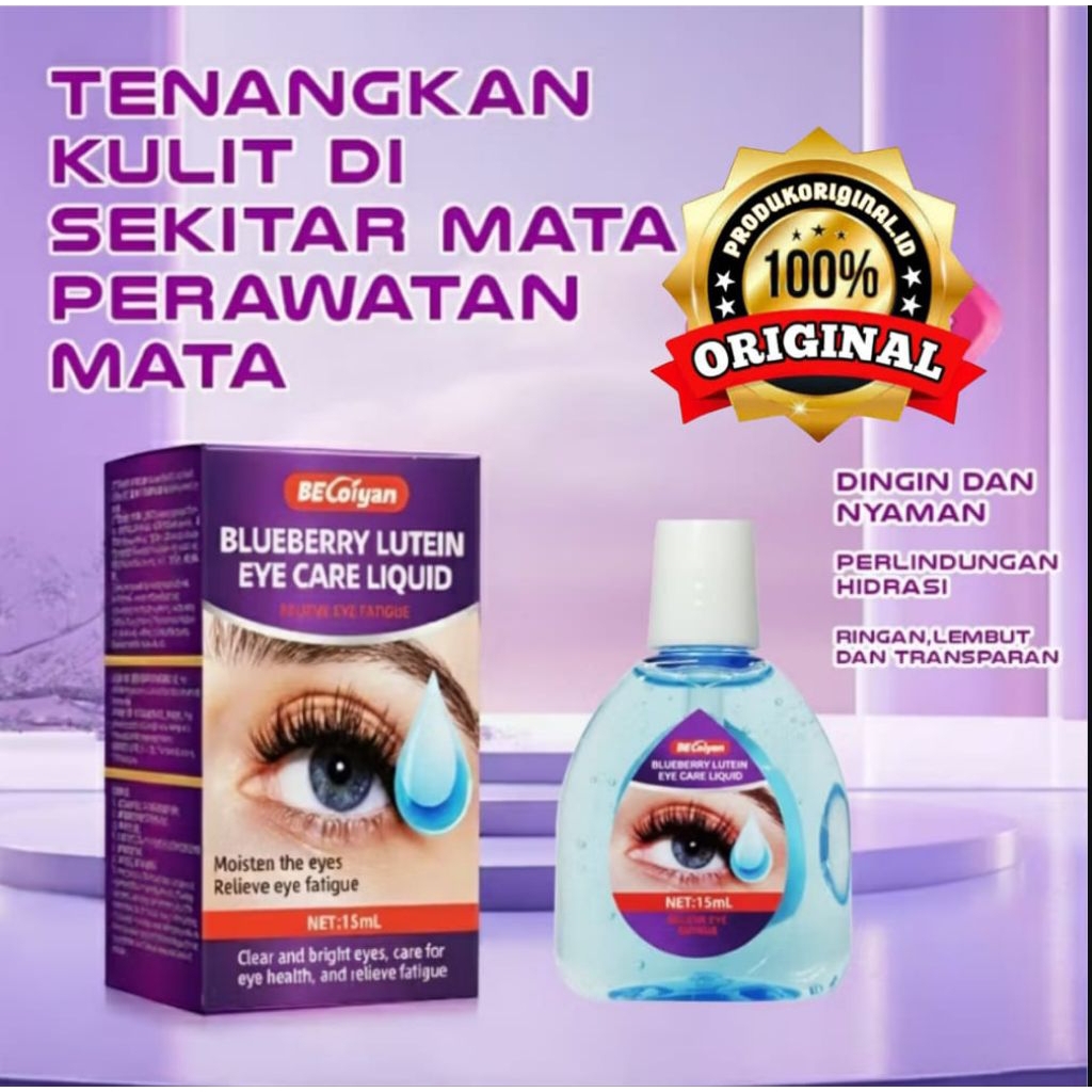 Tetes Mata Blueberry Lutein eye care Liquid mengatasi mata katarak,rabun,mata kering,glucoma botol 1