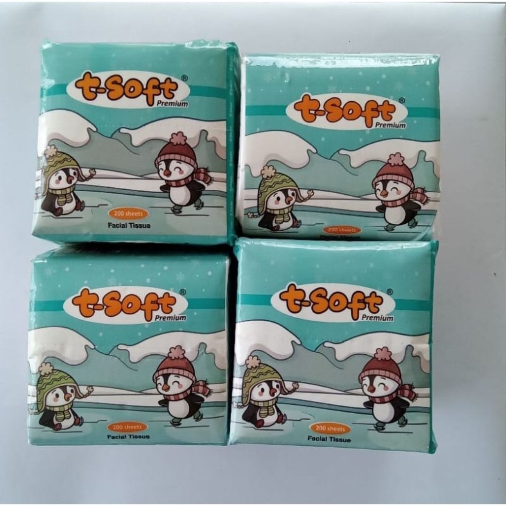 T-soft Premium Pop Up 4 in1   200's/2 ply facial tissue