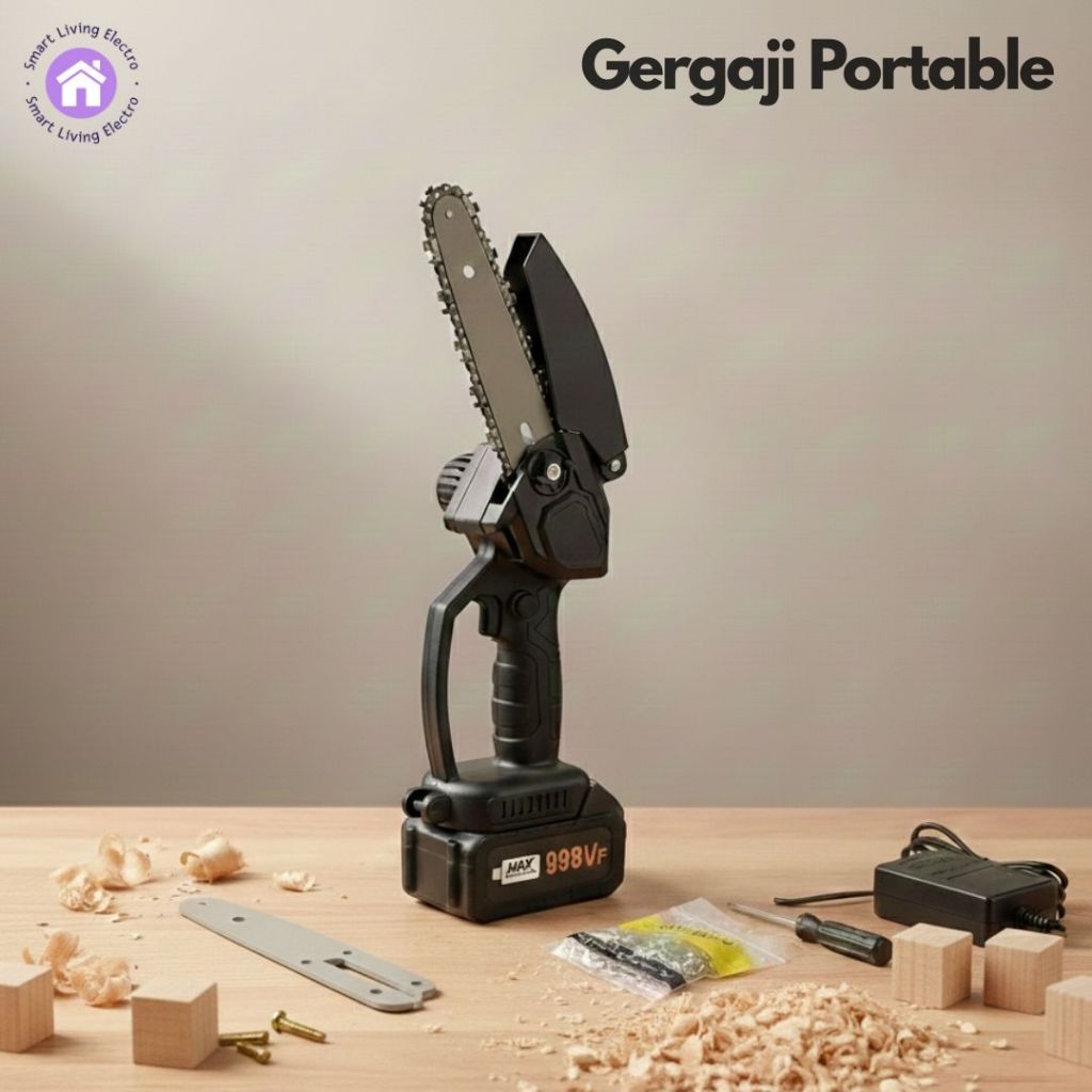 Chainsaw Mini Gergaji Listrik Mesin Mini Gergaji Mini Poertable Serbaguna