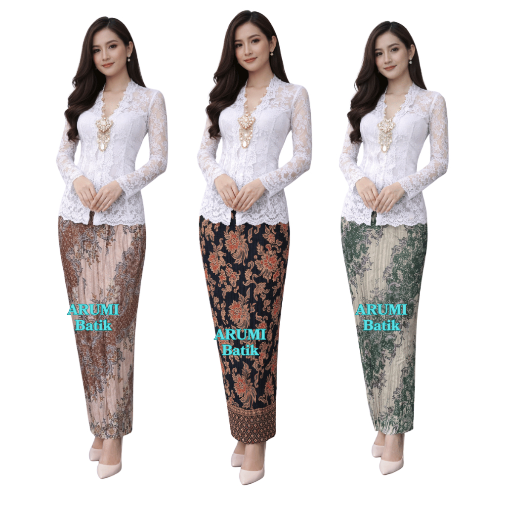 Rok plisket batik / rok plisket / rok batik / rok kondangan wanita modern