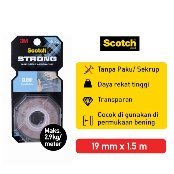 [SATUAN] Double Tape 3M Original USA Super Kuat