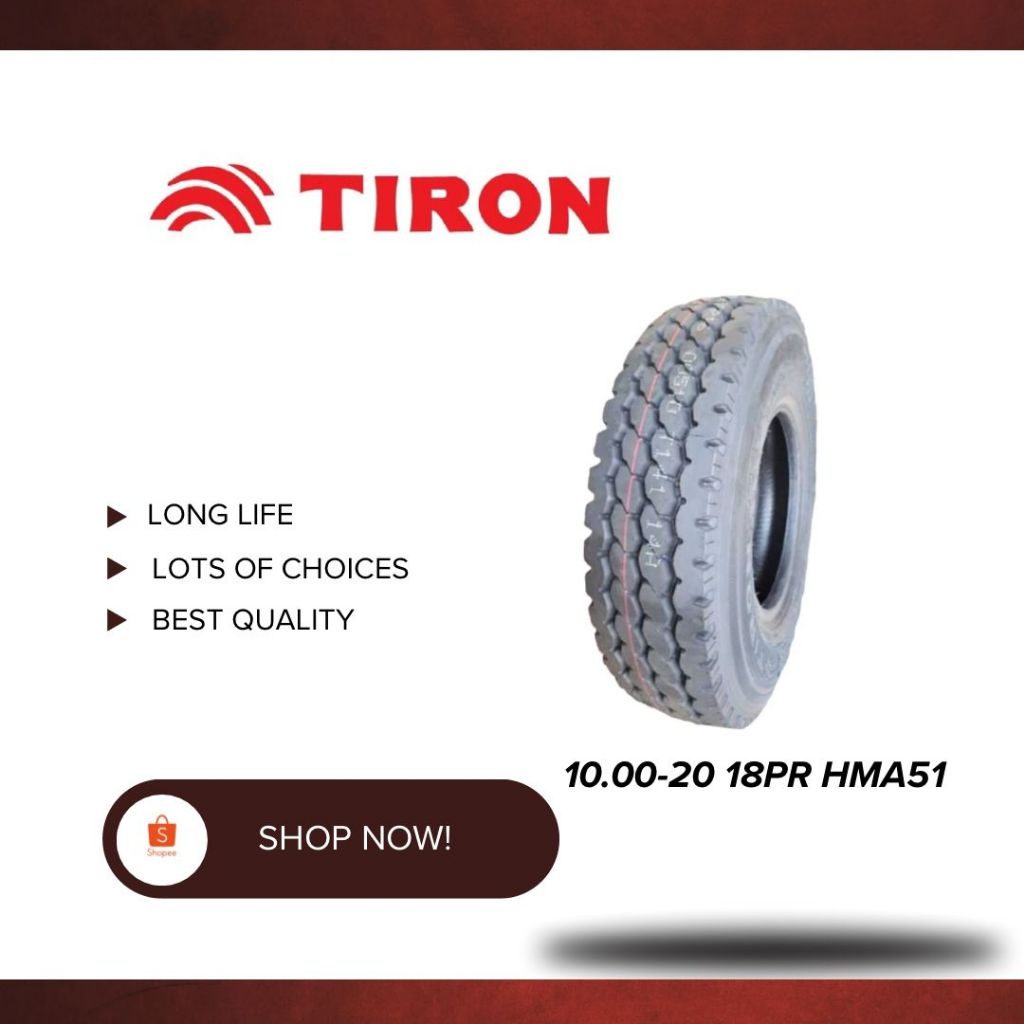 Ban Truk Radial Tiron 1000R 20 R 20 18PR 18 PR HMA51