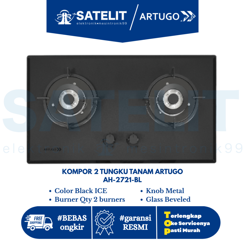 KOMPOR 2 TUNGKU TANAM ARTUGO AH-2721-BL