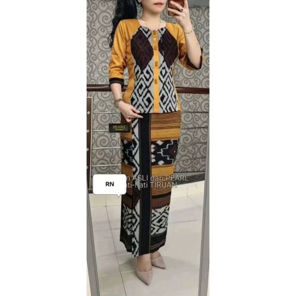 SETELAN ROK TENUN CANTIK ELEGAN KEKINIAN