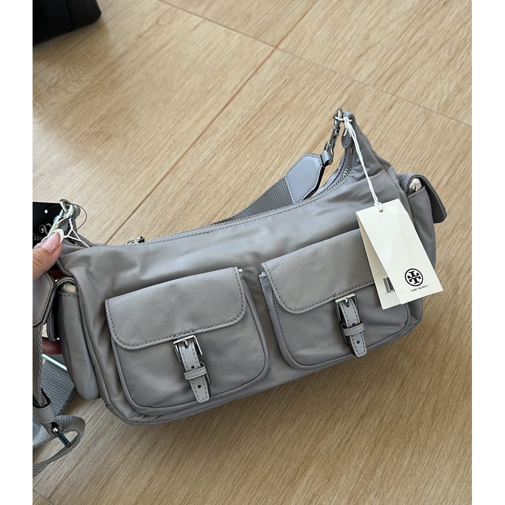 TB Nylon Convertible Shoulder Bag
