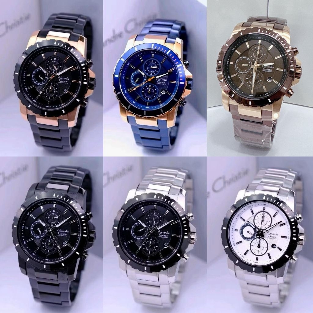 Jam Tangan Pria Alexandre Christie 6141 AC6141 AC 6141MC [[ORIGINAL]]