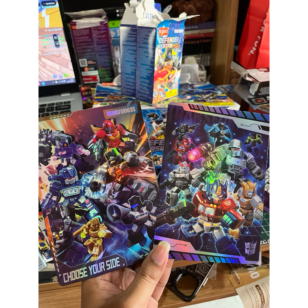 Card Blokees Transformers Galaxy Defender Version 01 & 03
