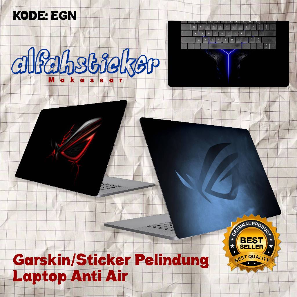 EGN - GARSKIN Laptop Pelindung Laptop - Stiker Motif AESTHETIC, ASUS ROG Anti Air