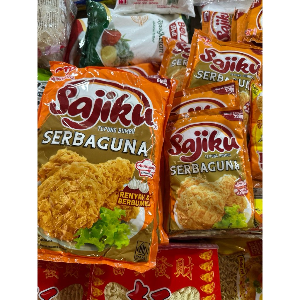 Sajiku Tepung Bumbu Serbaguna 220gr / 900gr / Tepung Bumbu Goreng / Ayam Goreng Krispi / Cumi Goreng