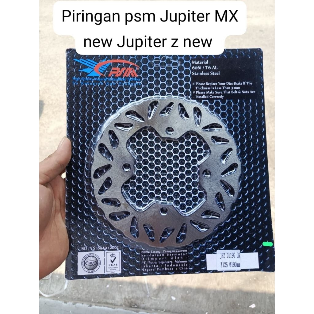 PIRINGAN PSM BELAKANG JUPITER MX NEW 135 UKURAN 220 MM