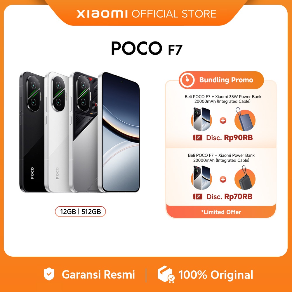 POCO F7 (12/512GB) | Snapdragon® 8s Gen 4 | 6500mAh with 90W HyperCharge | 6.83" 1.5K 120Hz AMOLED d