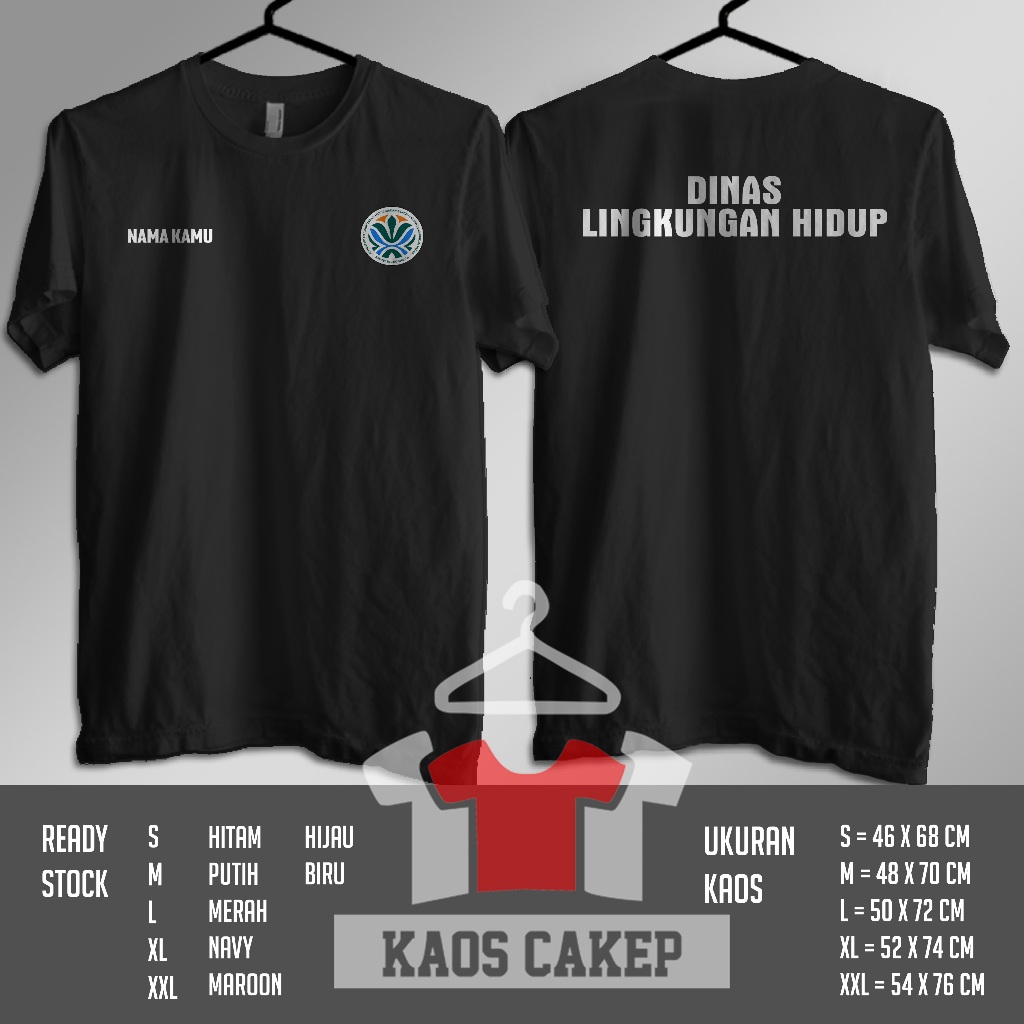 Kaos Dinas Lingkungan Hidup Gratis Nama Kamu Baju Distro