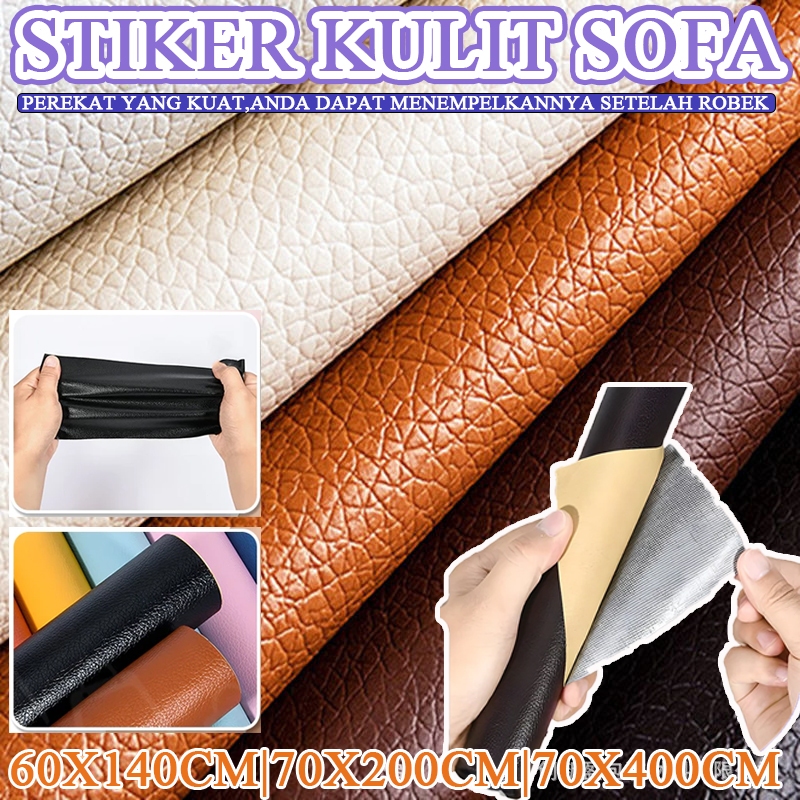 [Pengiriman cepat] stiker kulit sofa stiker kulit jok motor sticker kulit pu kulit sofa dan perekat 