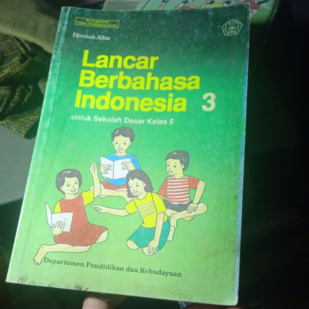 buku Lancar Berbahasa Indonesia 3, untuk SD kelas 5, buku original jadul