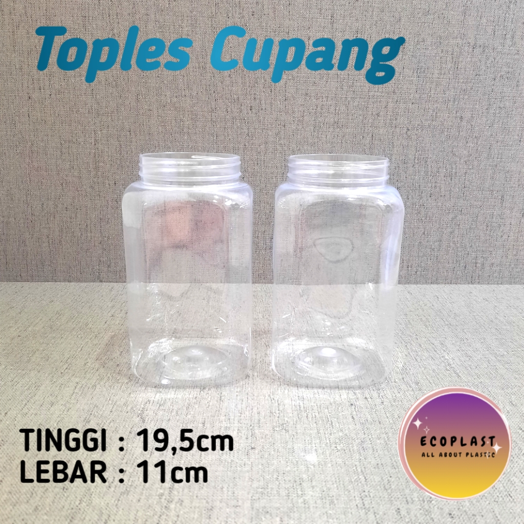 TOPLES 2 LITER / TOPLES CUPANG TANPA TUTUP