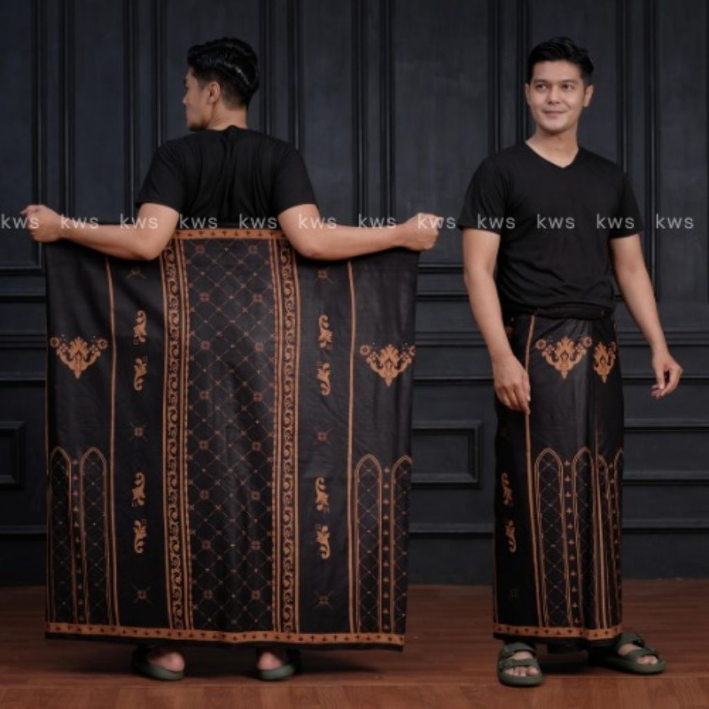 Sarung Batik Pria Dewasa Motif Wadimor Batik - Sarung Pria Semi Cap Bahan Rayon Premium - Sarung San