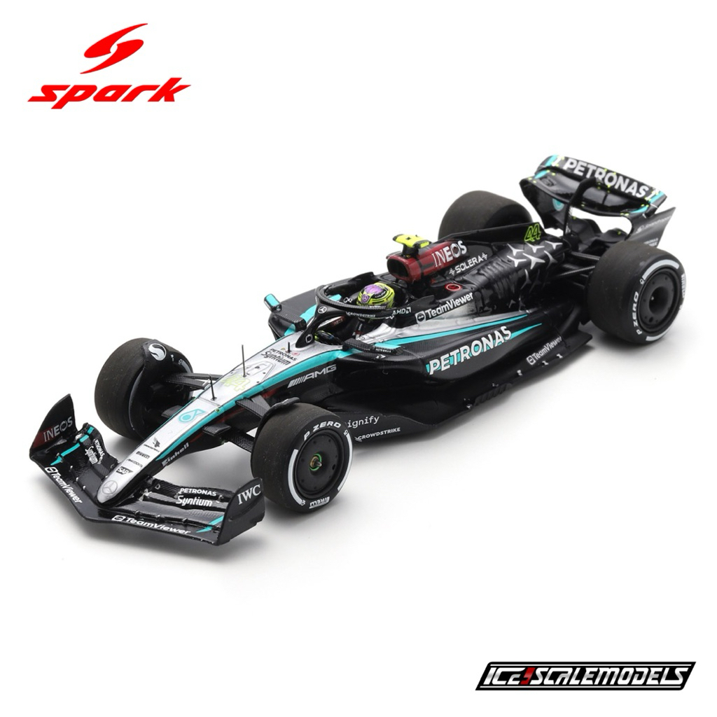 Diecast F1 Spark 1:43 Mercedes-AMG Petronas W15 Lewis Hamilton Las Vegas GP 2024