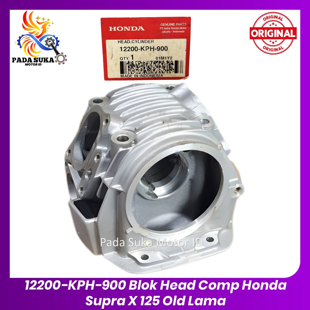 Cylinder Silinder Blok Head Hed Comp Honda Supra X 125 Old Lama 12200KPH900 Original HGP 100% TERMUR