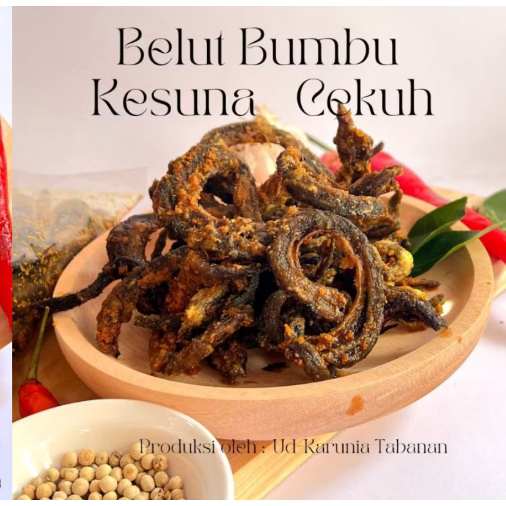 belut bumbu siap makan Frozen food belut bumbu goreng cemilan belut oleh oleh Bali jastip bali belut