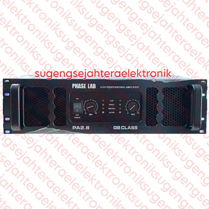 Power Amplifier Phaselab / Phase Lab PA 2.8 PRO - 2 channel GB CLASS (HARGA SUDAH TERMASUK PACKING P