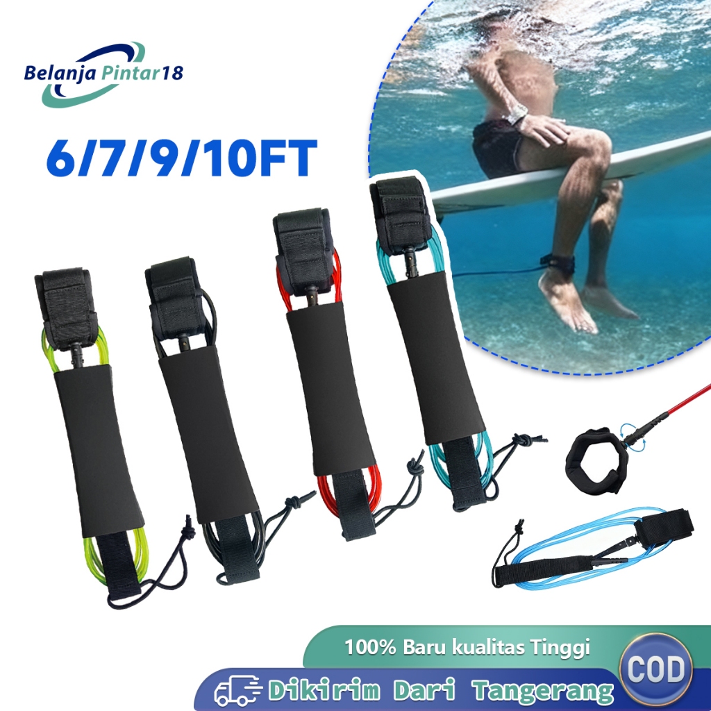 Leash Surfboard Tali Pengikat Papan Surfing Leash Surfboard Surfing Leg Rope Untuk Papan Selancar