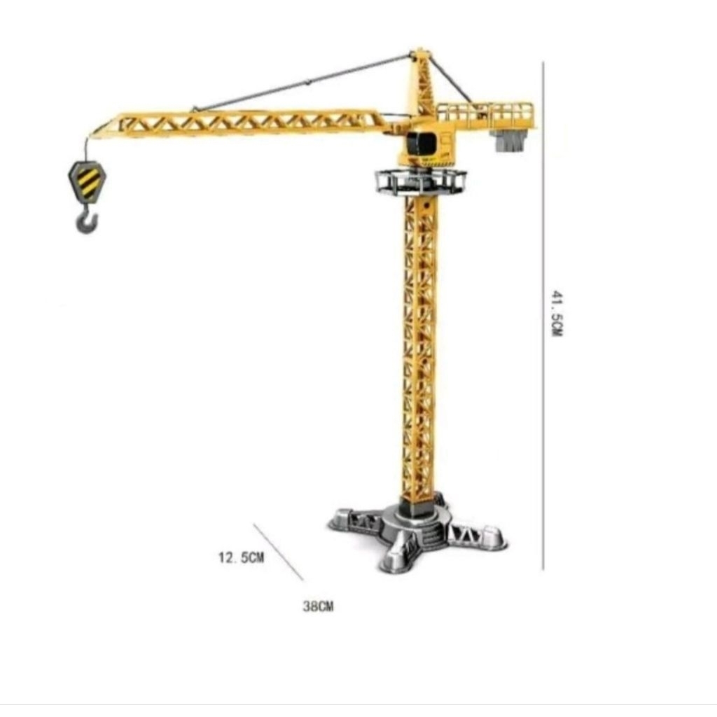 Tower Crane Mainan Diecast Konstruksi Tower Crane