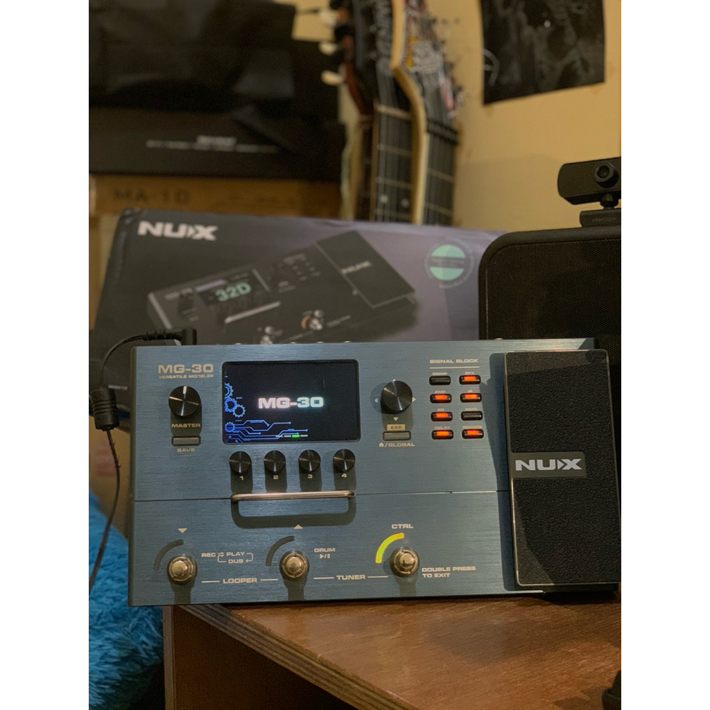 efek digital gitar dan bass nux mg30
