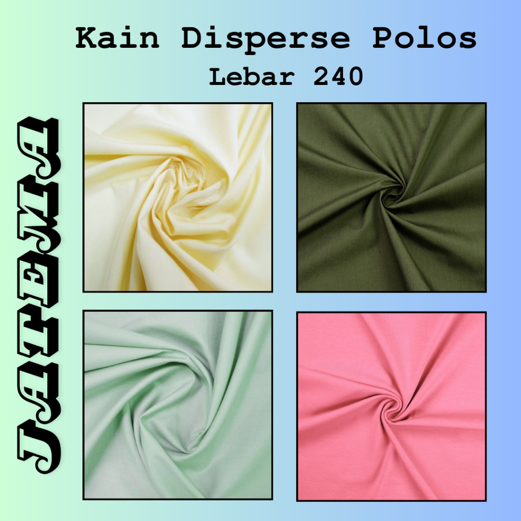 Kain Katun Disperse Microtex / Kain Micro Disperse Sprei Polos Meteran 100 GSM Lebar 240 cm