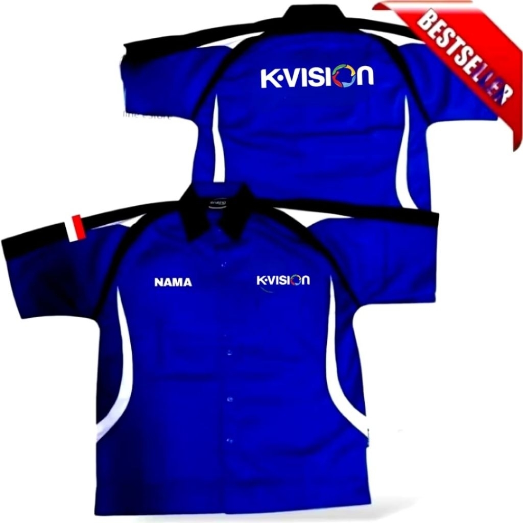 Terbaru kemeja K vision baju k vision seragam k vision pdh k vision full bordir..