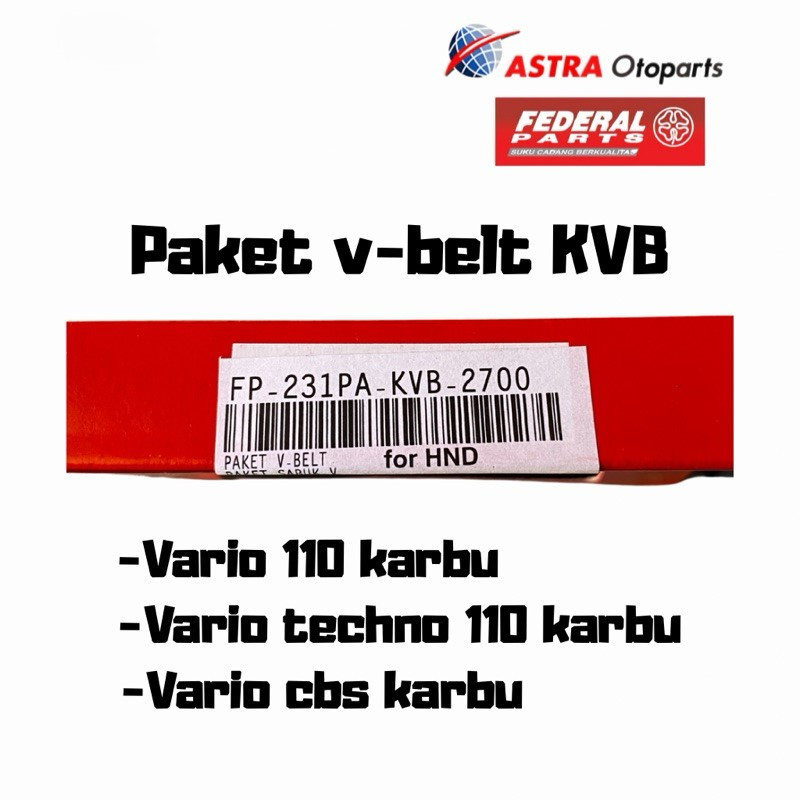 Belt Roller Vario 110 Vario Techno 110 Vario 110 Karbu FP-23100-KVB-2700 Belt Vario 110 Karbu FP-231