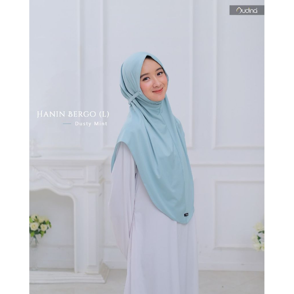 Jilbab instan Hanin bergo tali premium ori audina