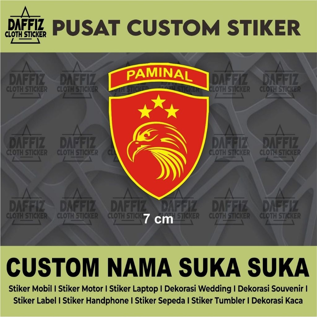 STIKER VINYL LOGO PAMINAL