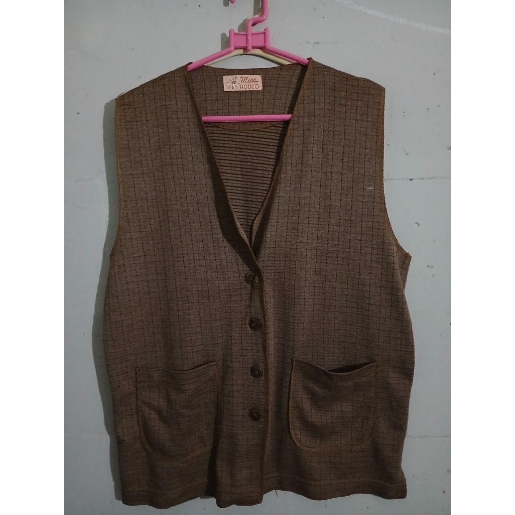 VEST COKLAT WANITA / VEST WANITA / ROMPI WANITA / ROMPI COKLAT