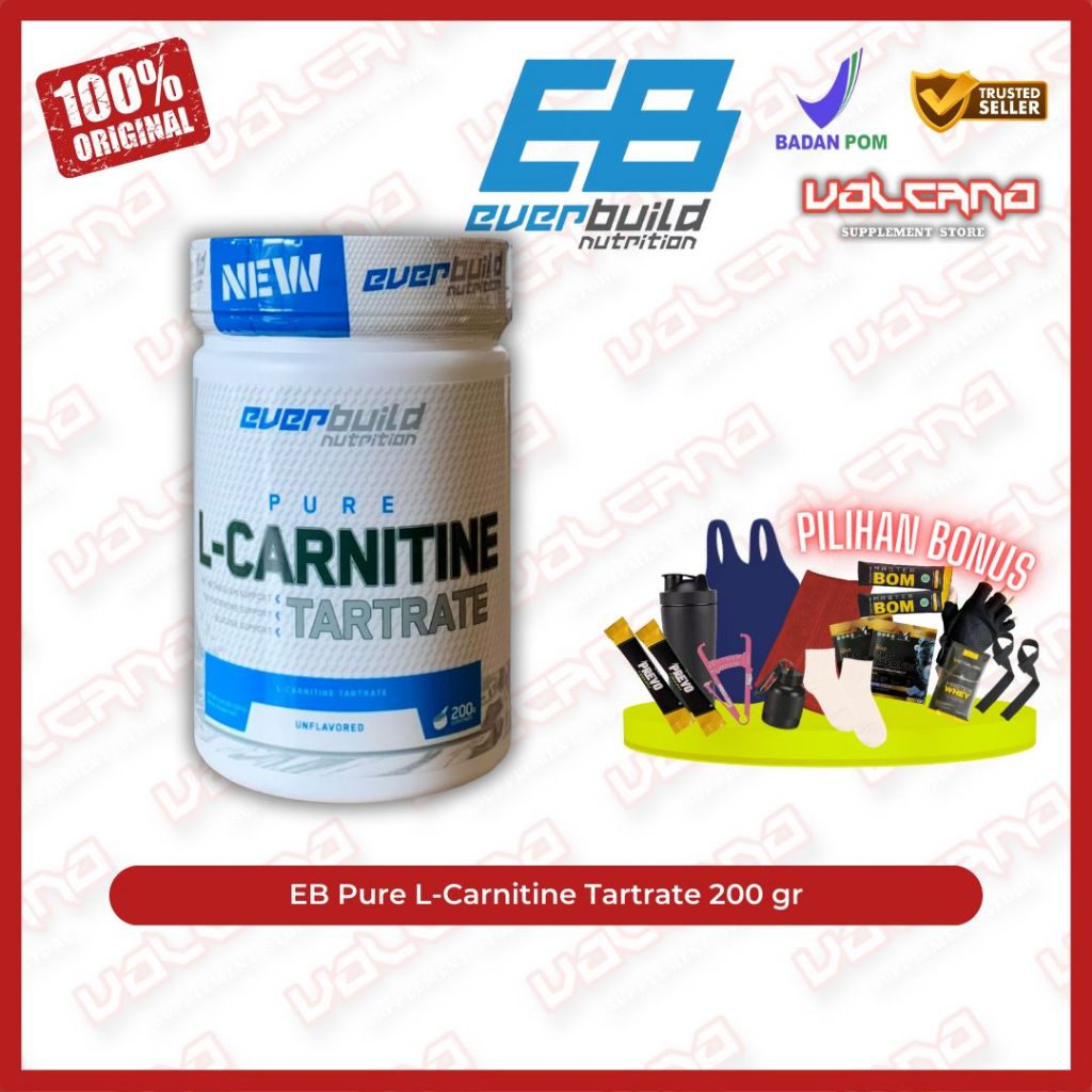 EVERBUILD L-Carnitine Tartrate 200 gr EB Ever Build BPOM