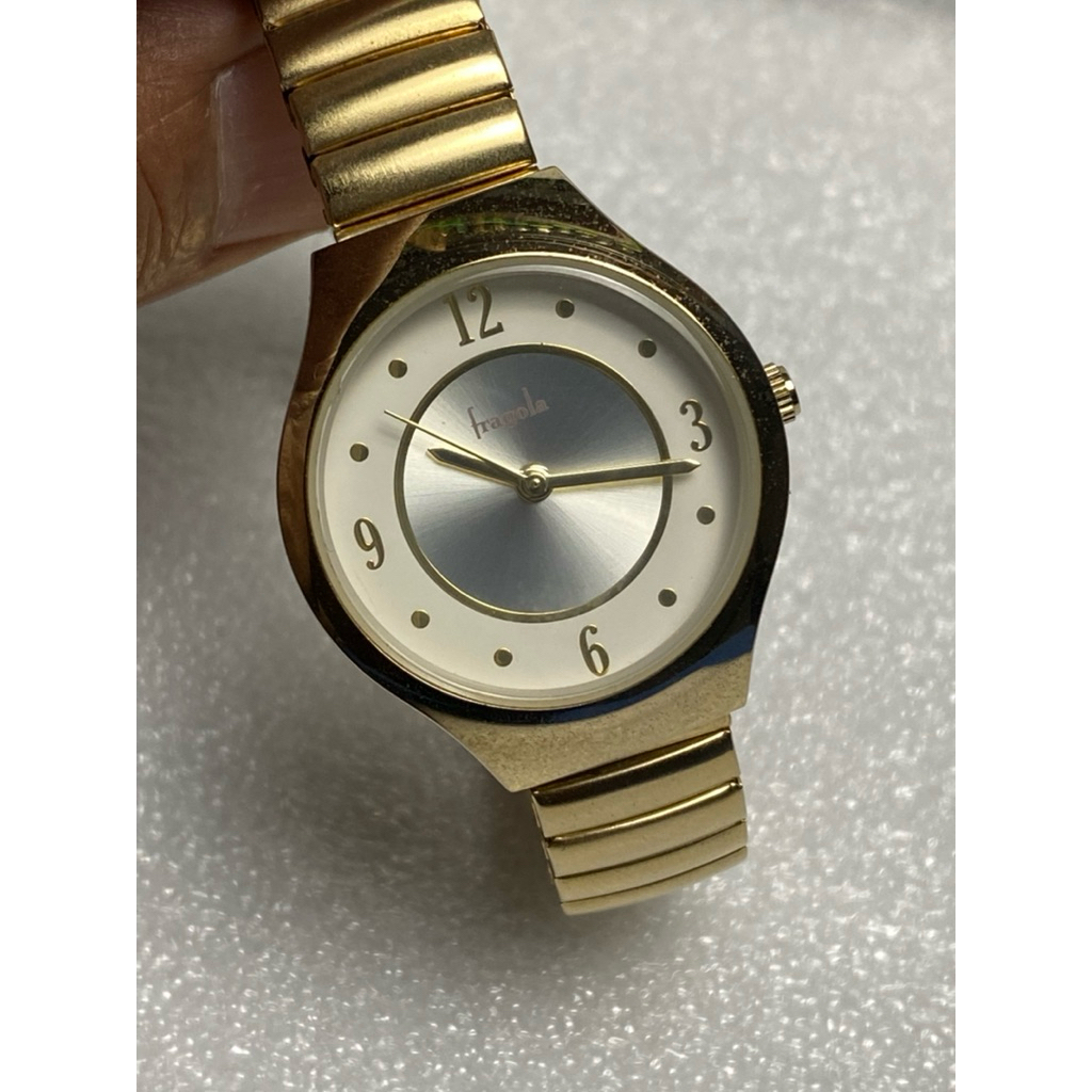 jam tangan wanita FRAGOLA dengan Strap rantai per Gold plate.