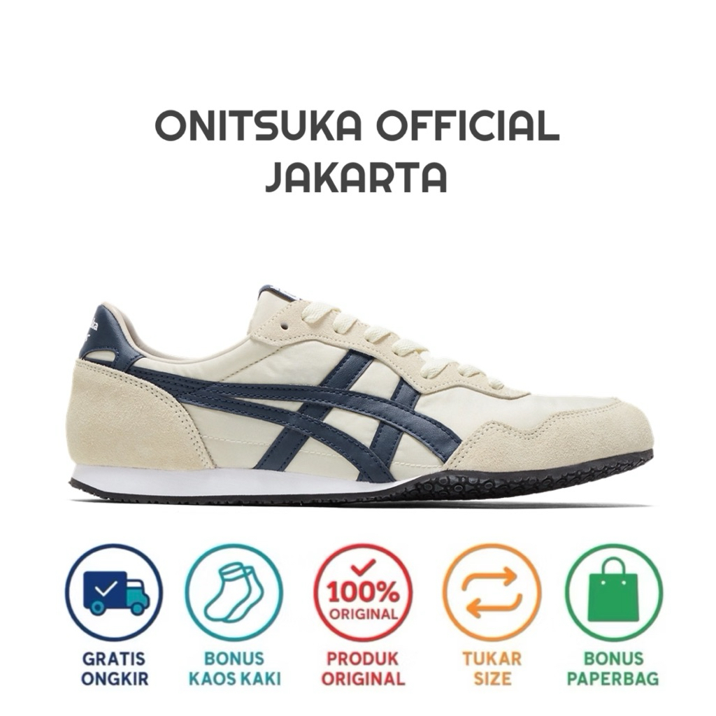 Onitsuka Tiger Original Mexico 66 Serrano Cream Navy Unisex