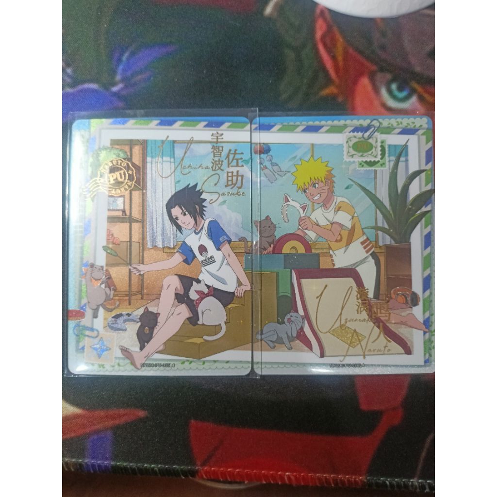 Kartu naruto kayou PU SET SASUKE DAN NARUTO