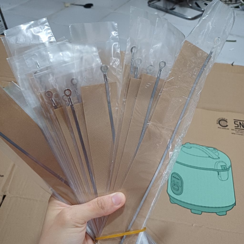 Elemen Kawat Sealer Refill Mesin Press Plastik Impulse Vacuum Sealler panjang 20 cm dan 30cm Elemen 