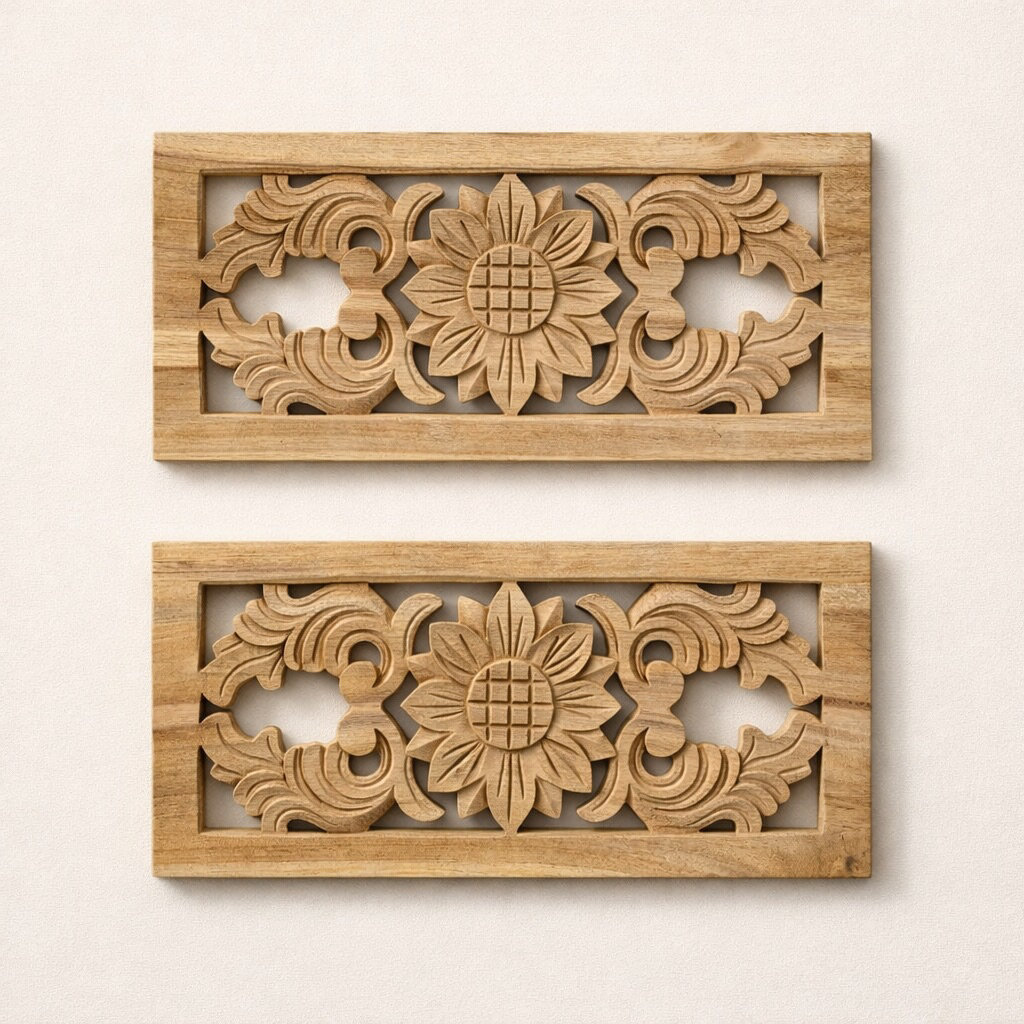 Kepingan Loster Kayu Jati Ukuran 40x20 cm