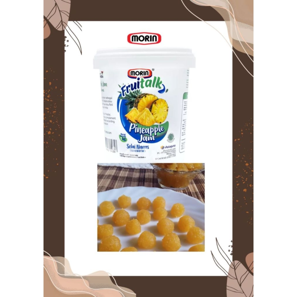 BISA INSTAN Selai Nanas Isian Nastar By Morin 1kg exp 2027