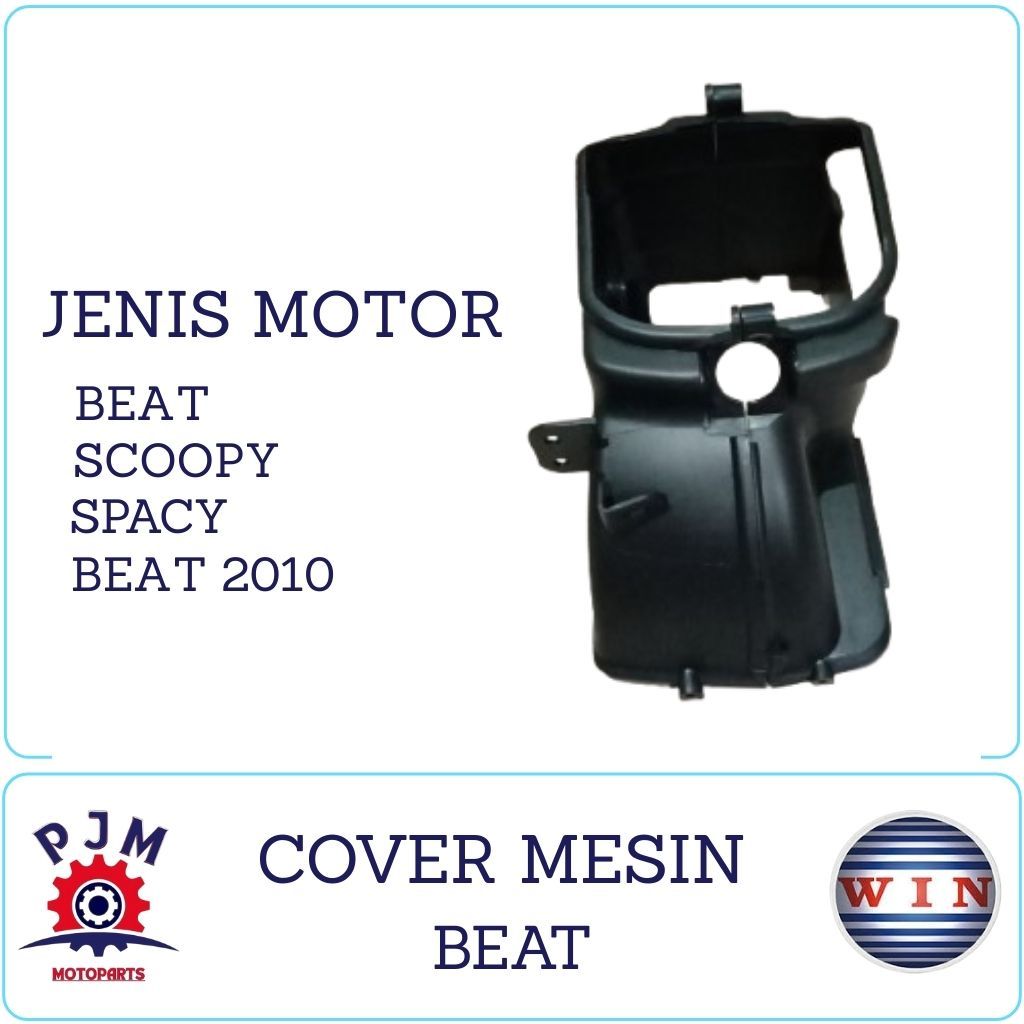 WIN- COVER MESIN/KONDOM MESIN SET ATAS BAWAH + TUTUP KIPAS BEAT/ BEAT KARBU/ SCOOPY KARBU/ SPACY KAR