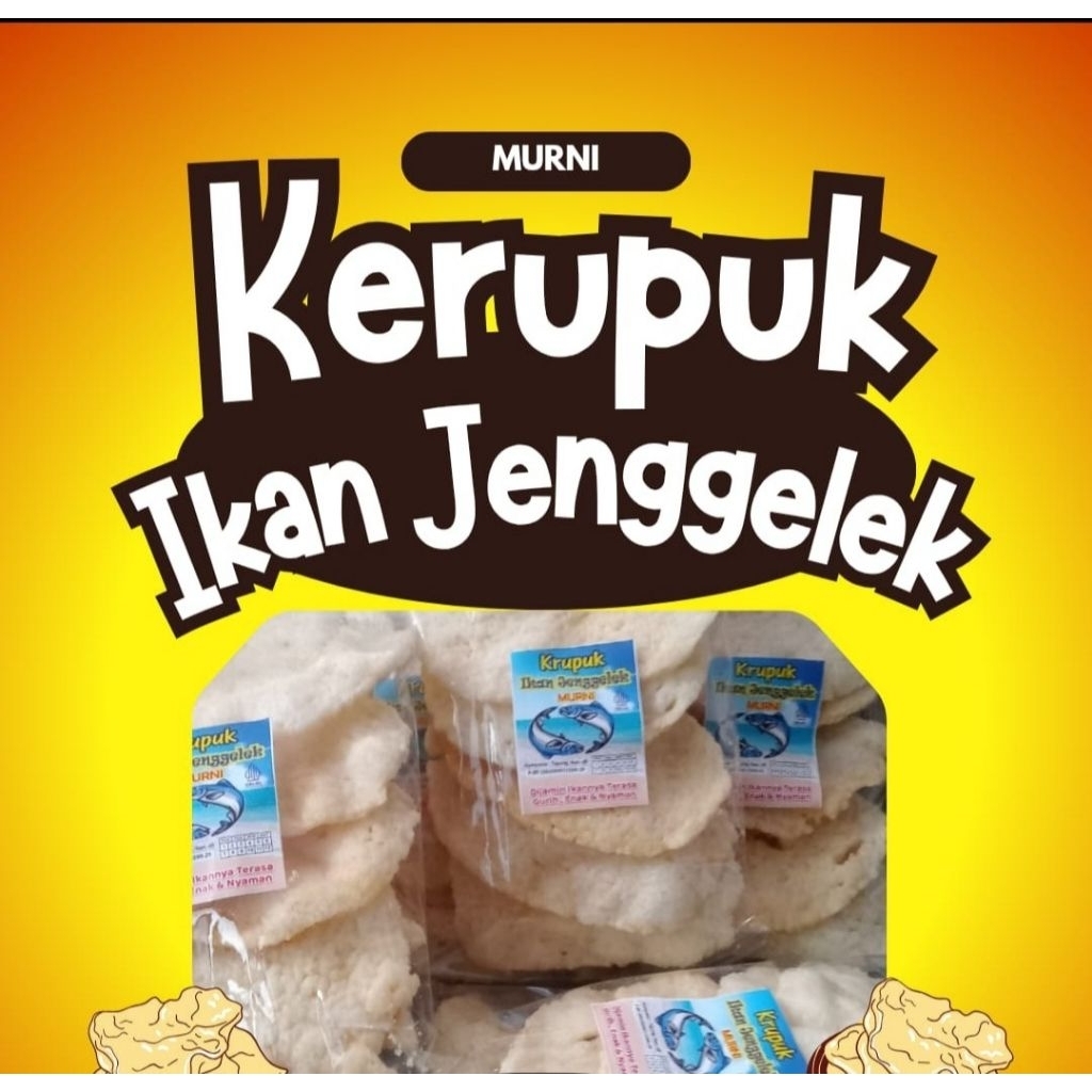 Kerupuk ikan JENGGELEK|kerupuk ikan matang|ikan asli|oleh-oleh probolinggo|jawa timur