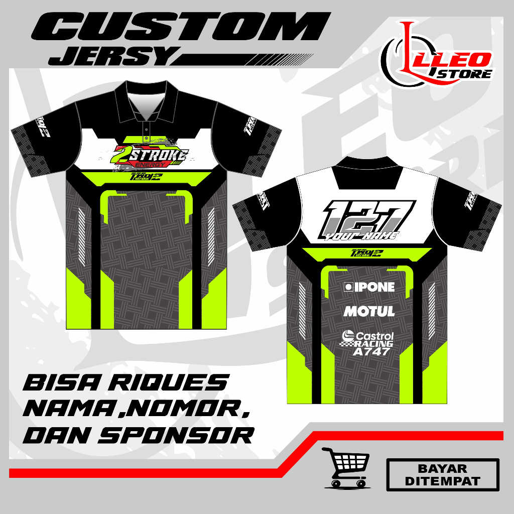 Jersey Racing Kerah Keren Simple  Jersey Printing Racing Balap Kerah  Jersey Racing Simple Keren Jer