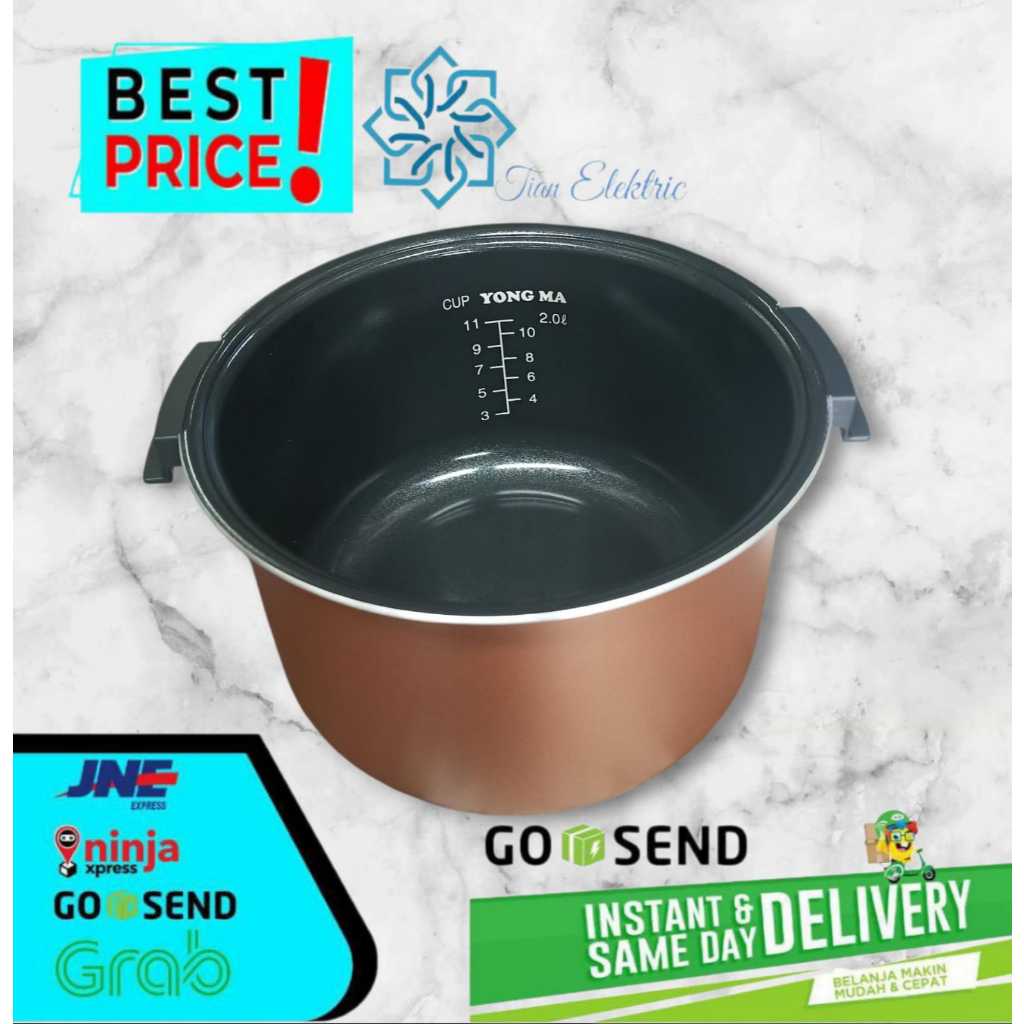 Panci MagicCom YONG MA Original 2 Liter Dengan Pegangan