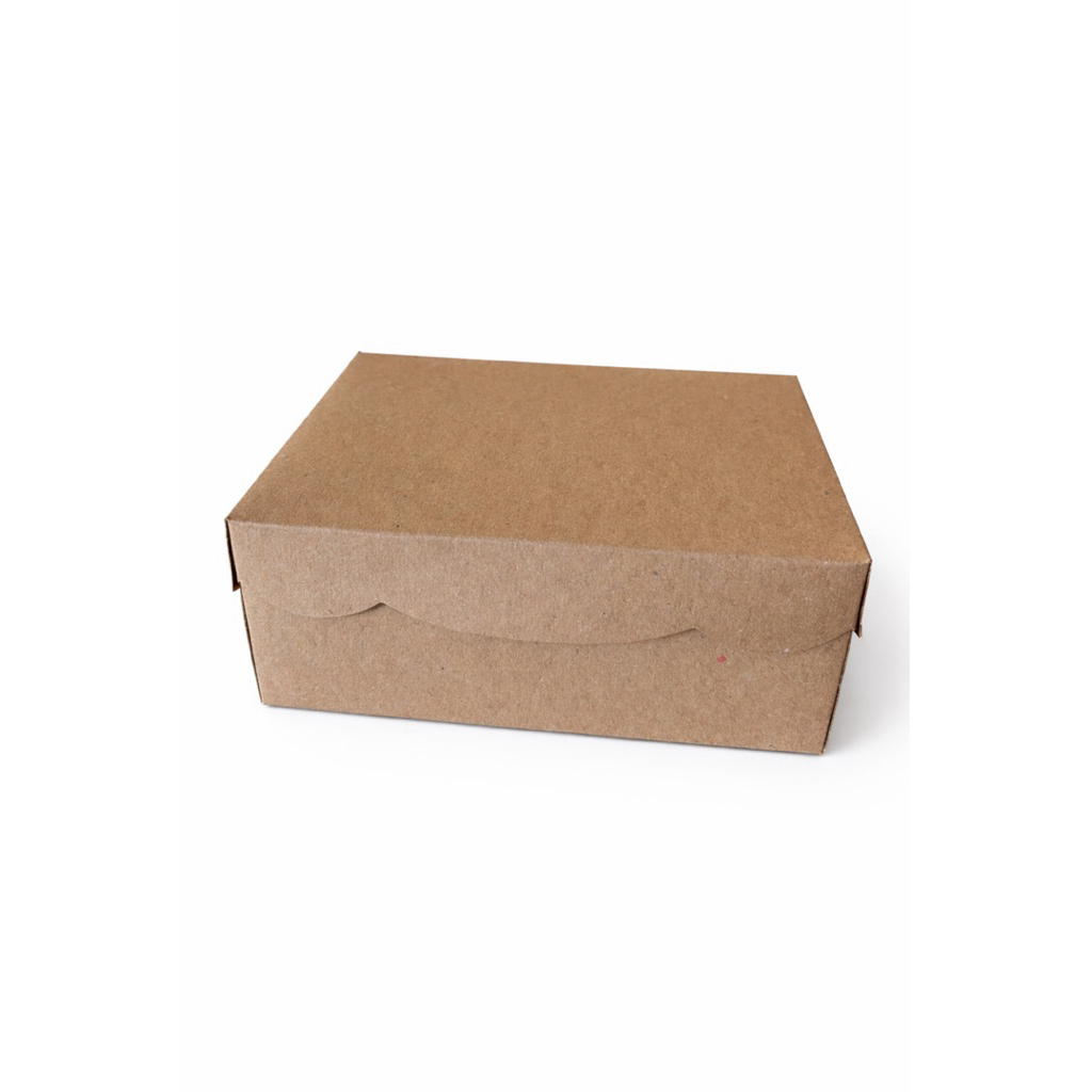 Kotak Snack R5 Tebal Kaku 310gsm Warna Kraft/Coklat || Dus Snack ukuran r5 isi 100pcs