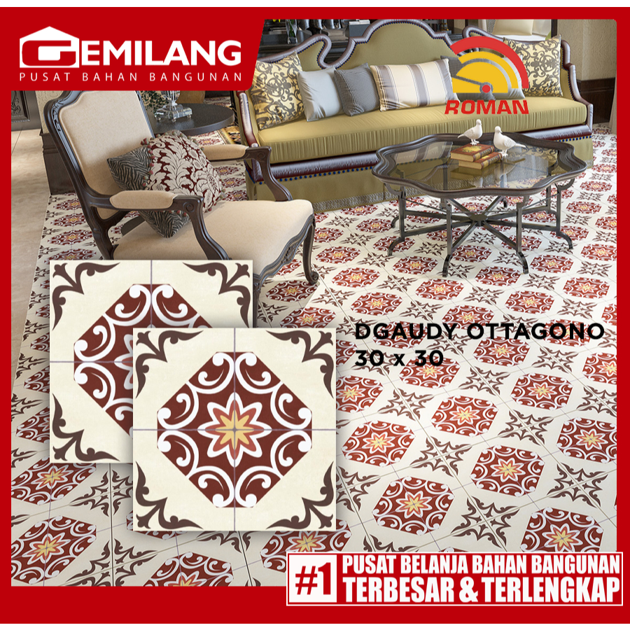 ROMAN GRANIT DGAUDY OTTAGONO (GT332723R) 30 x 30