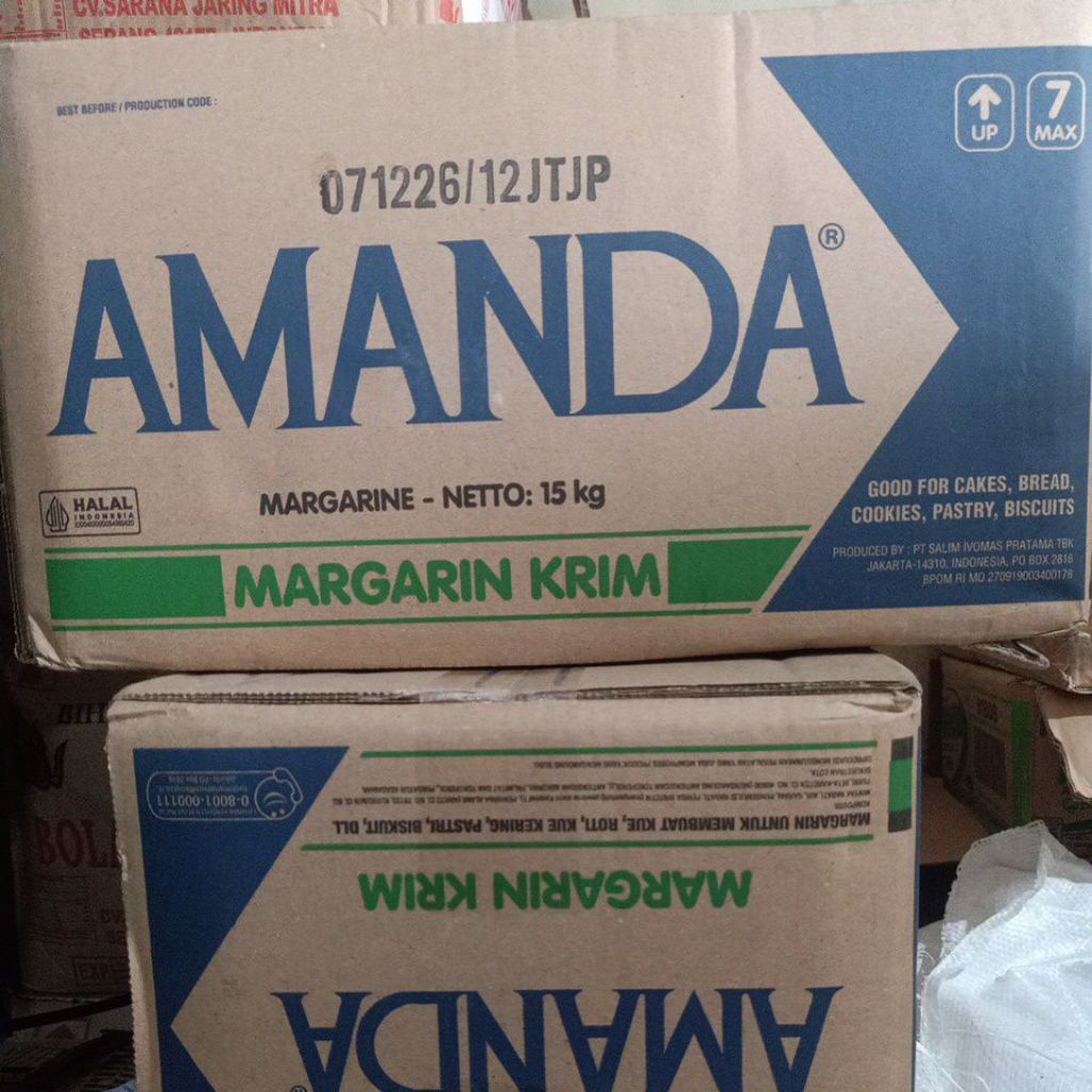 amanda margarin krim 15 kg